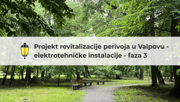 Nastavak izgradnje rasvjete u valpovačkom perivoju