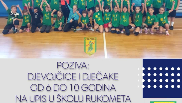 Upisi u školu rukometa RK Valpovka