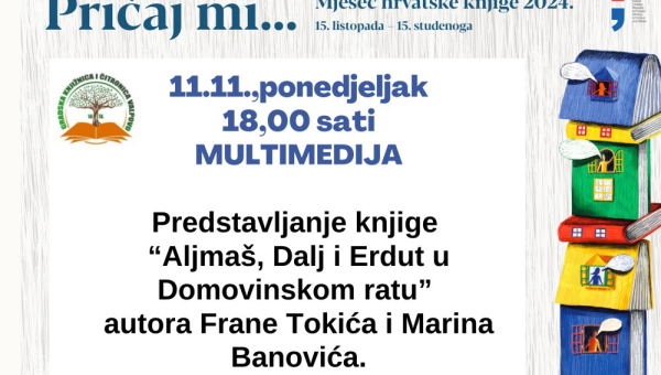 Predstavljanje knjige „Aljmaš, Dalj i Erdut u Domovinskom ratu” u Gradskoj knjižnici i čitaonici Valpovo