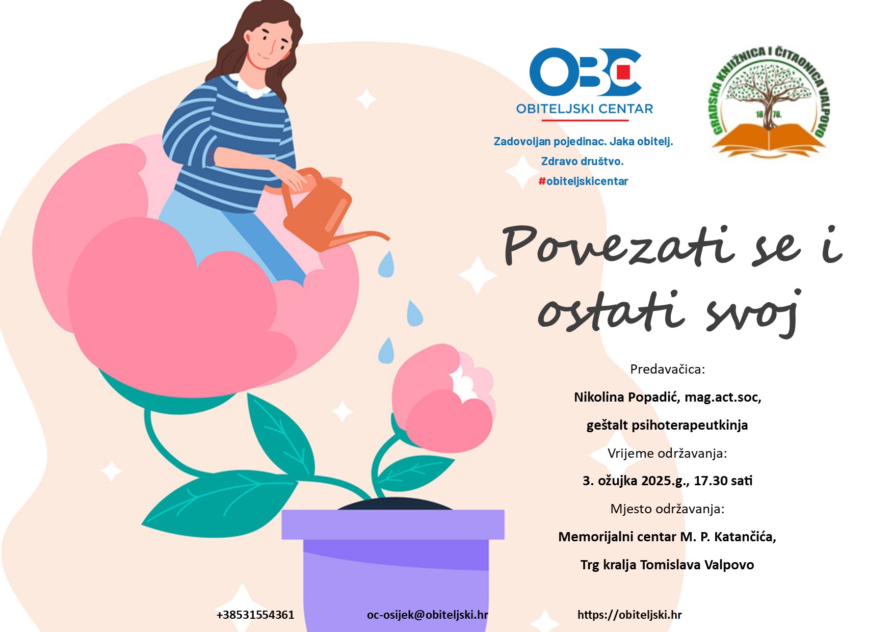 Predavanje &quot;Povezati se i ostati svoj&quot; u Valpovu