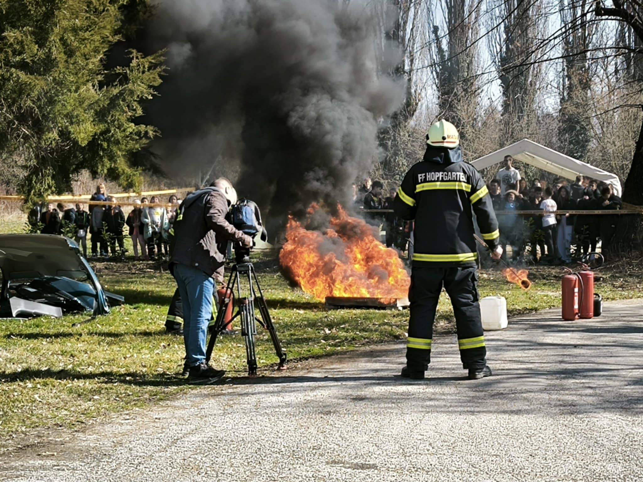 Održana združena vježba civilne zaštite u OŠ Matije Petra Katančića, Valpovo