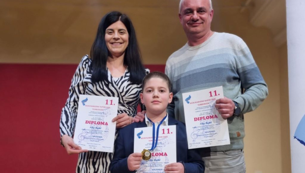 Filip Rado osvojio zlatnu medalju na međunarodnom natjecanju tamburaša u Požegi
