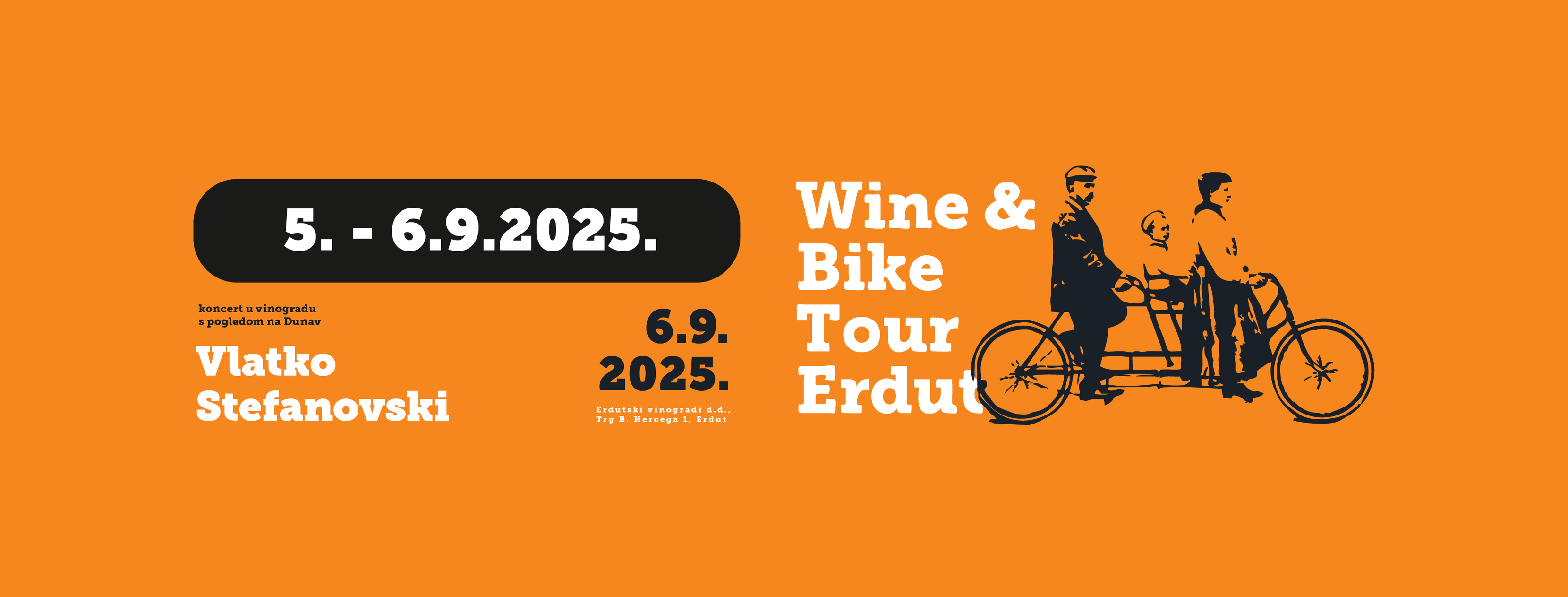 Wine & Bike Tour Erdut 2025 - Festival vina, biciklizma i umjetnosti na Dunavu