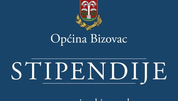 Javni natječaj Općine Bizovac za dodjelu stipendija učenicima srednjih škola i studentima za školsku i akademsku godinu 2025./2026.